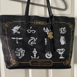 Black Harry Potter Tote Bag